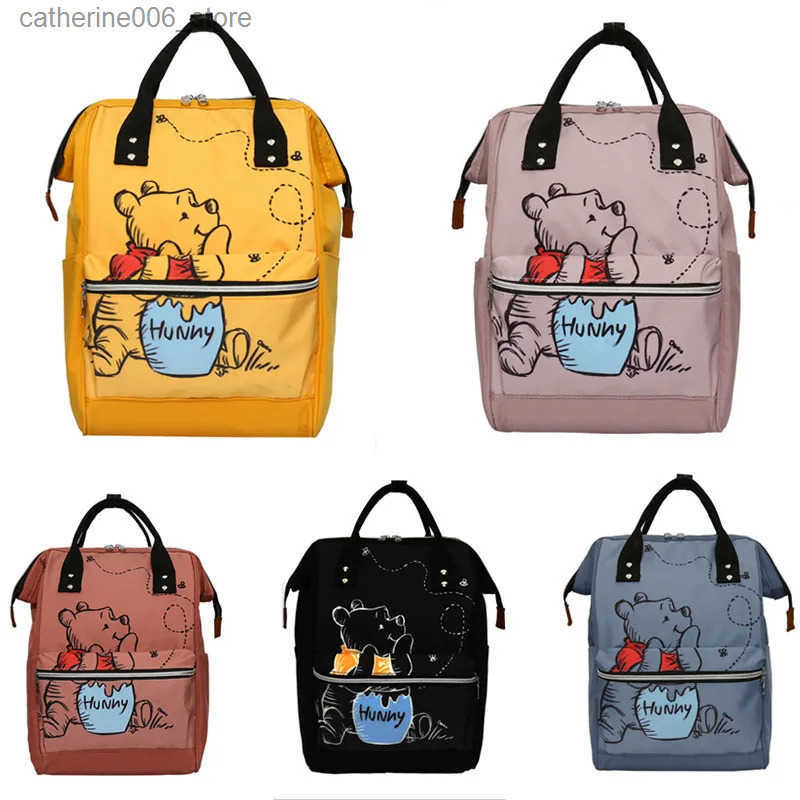 New Mommy Bag Fashion Cartoon Print Large Capacity Mommy Bag Mother and Baby Bag Waterproof Bottle Diaper Backpack y2506099OQ5