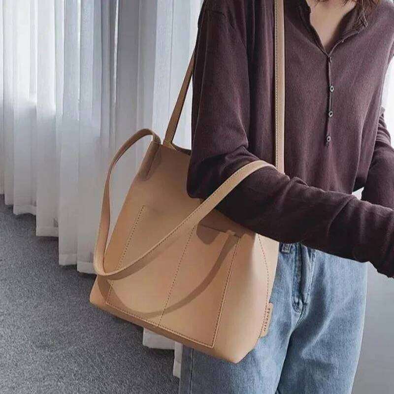 designer bag New Fashion Women Bucket Vintage Messenger Retro Shoulder Bag Simple Handbags Tote High Qualitybag