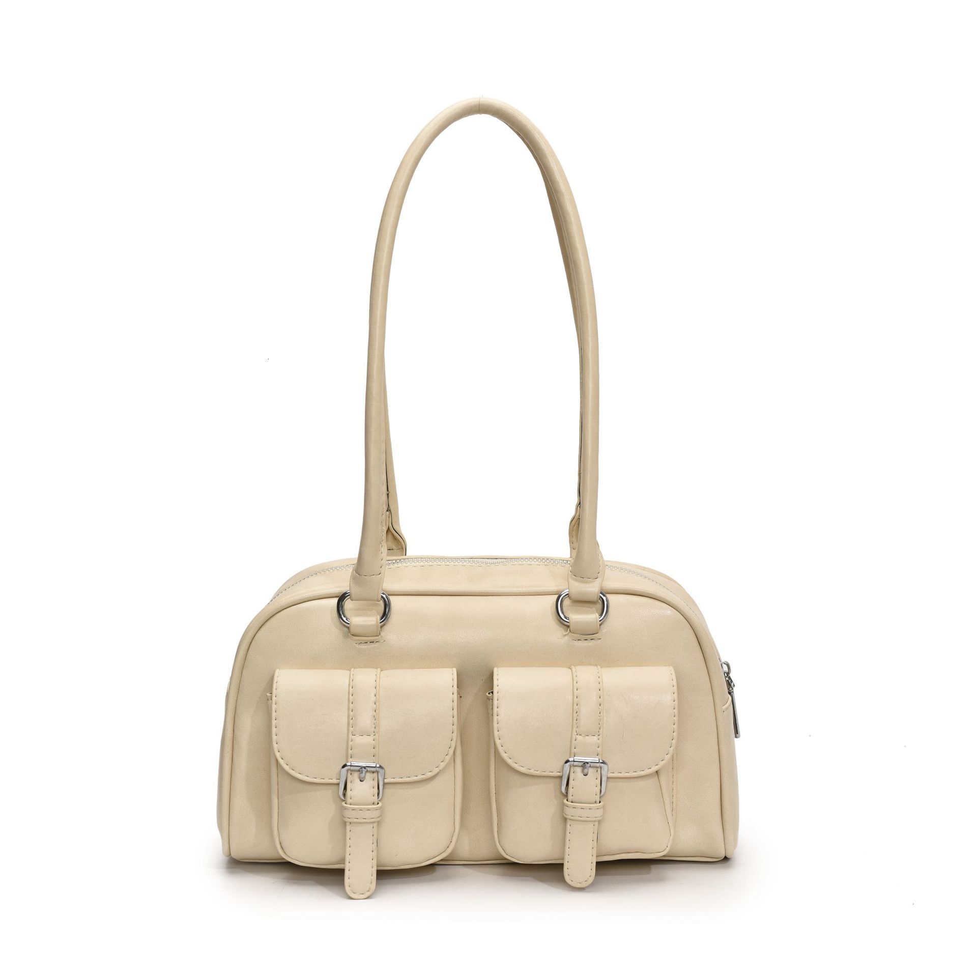 designer Vintage Commuter Large Capacity Multi-Pocket Bag for Women 2025 New Versatile Shoulder Underarm Bag Handheld B