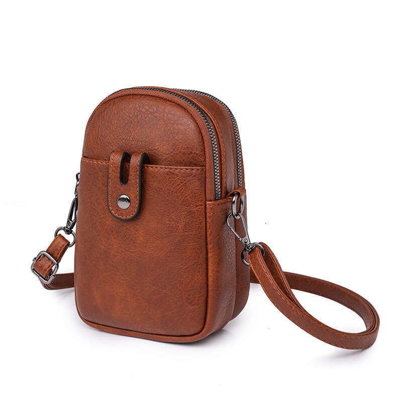 Small for Women 2023 New Urban Simple Crossbody Vertical Zipper Buckle Mini Shoulder Bag