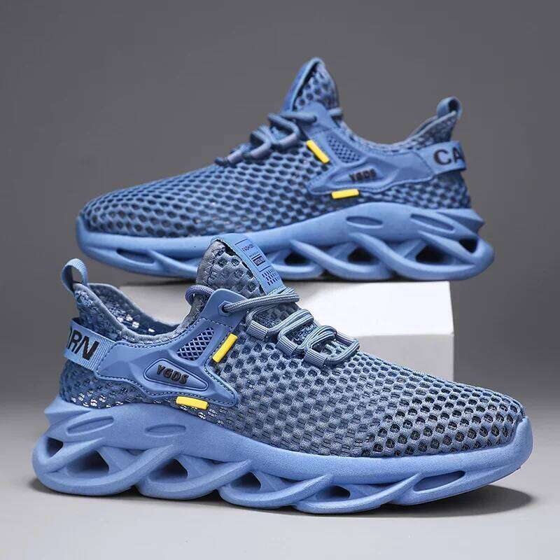 Men's Summer Mesh Sneakers NEW hot - Breathable for Casual Outdoor Running Tennis Hiking & Platform Loafers Style