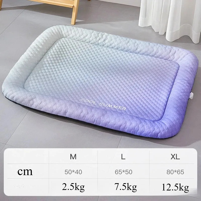 Summer Pet Ice Silk Dog Bed Cooling Pad for Dogs Cats Cool Nest Mat 250609