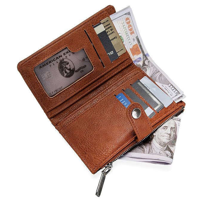 PU Cowhide Small Holder Wallet Coin Purse Multi-Card Slot Bank Card Fashion