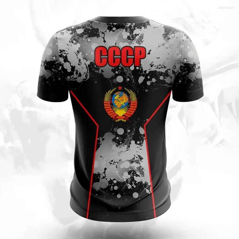 Mens T Shirts Russia T-shirts Casual Loose Russian Printed T-Shirt Short Sleeved Tee Oversize Clothing Top Streetwear