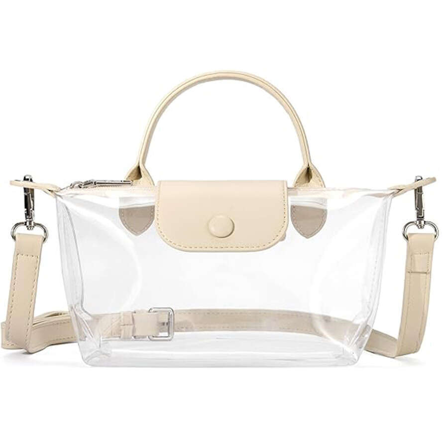 2025 New PVC Transparent Single Shoulder Crossbody High-end Feel Women's Bag Portable Fashion Handbag