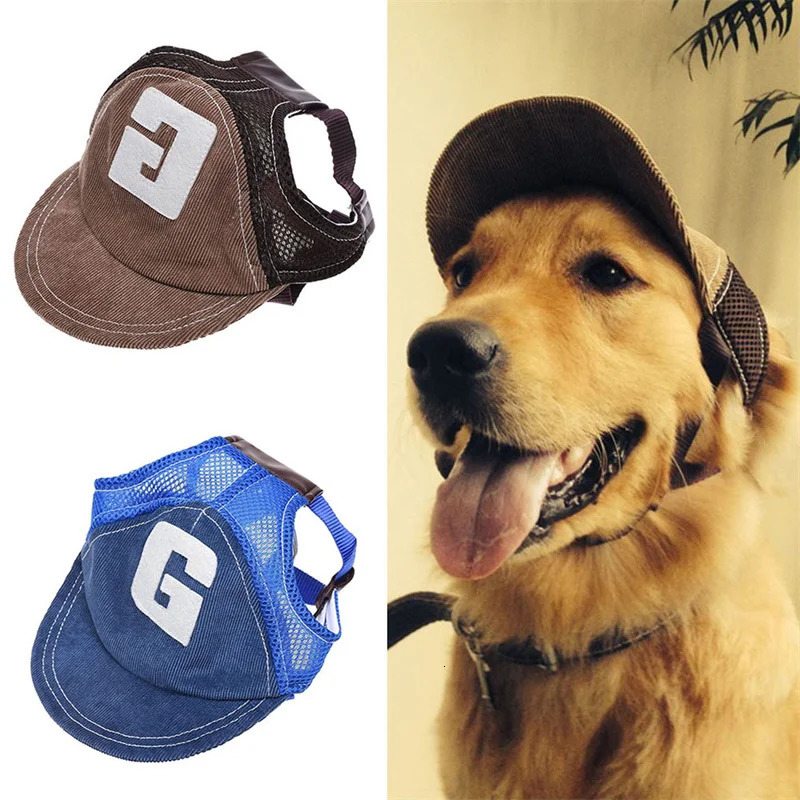 Dog Hat Baseball Cap Outdoor Sports with Ear Holes Adjustable Pet for Small and Medium Dogs Large Dogs 250609