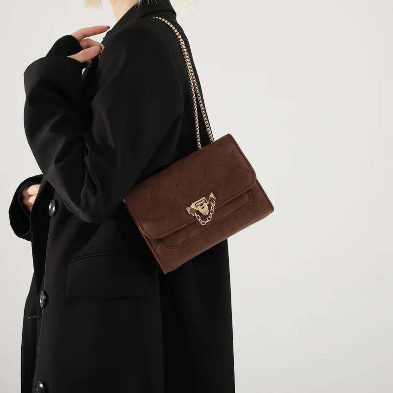 Hot Selling Bury Women Vintage Flap Solid Color Small Shoulder Fashion Chain Underarm Bag Suede Fabric Female Crossbody Bags Designer Bags