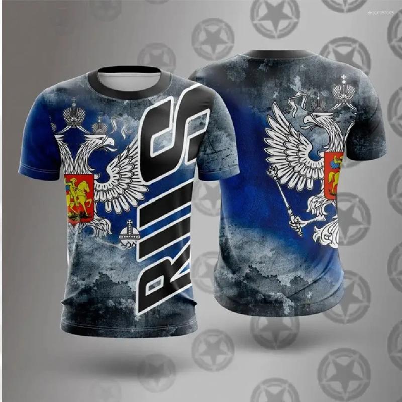 Mens T Shirts Russia T-shirts Casual Loose Russian Printed T-Shirt Short Sleeved Tee Oversize Clothing Top Streetwear