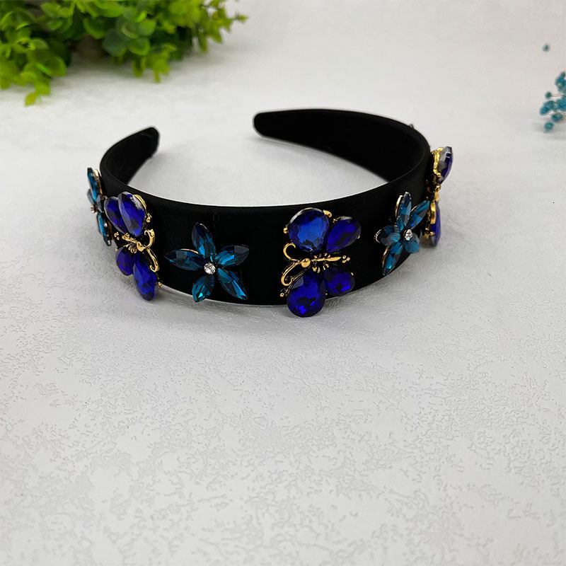 Creative Rhinestone Headband Elegant Style Sweet French Ethnic Style Hair Accessory Headband 230302