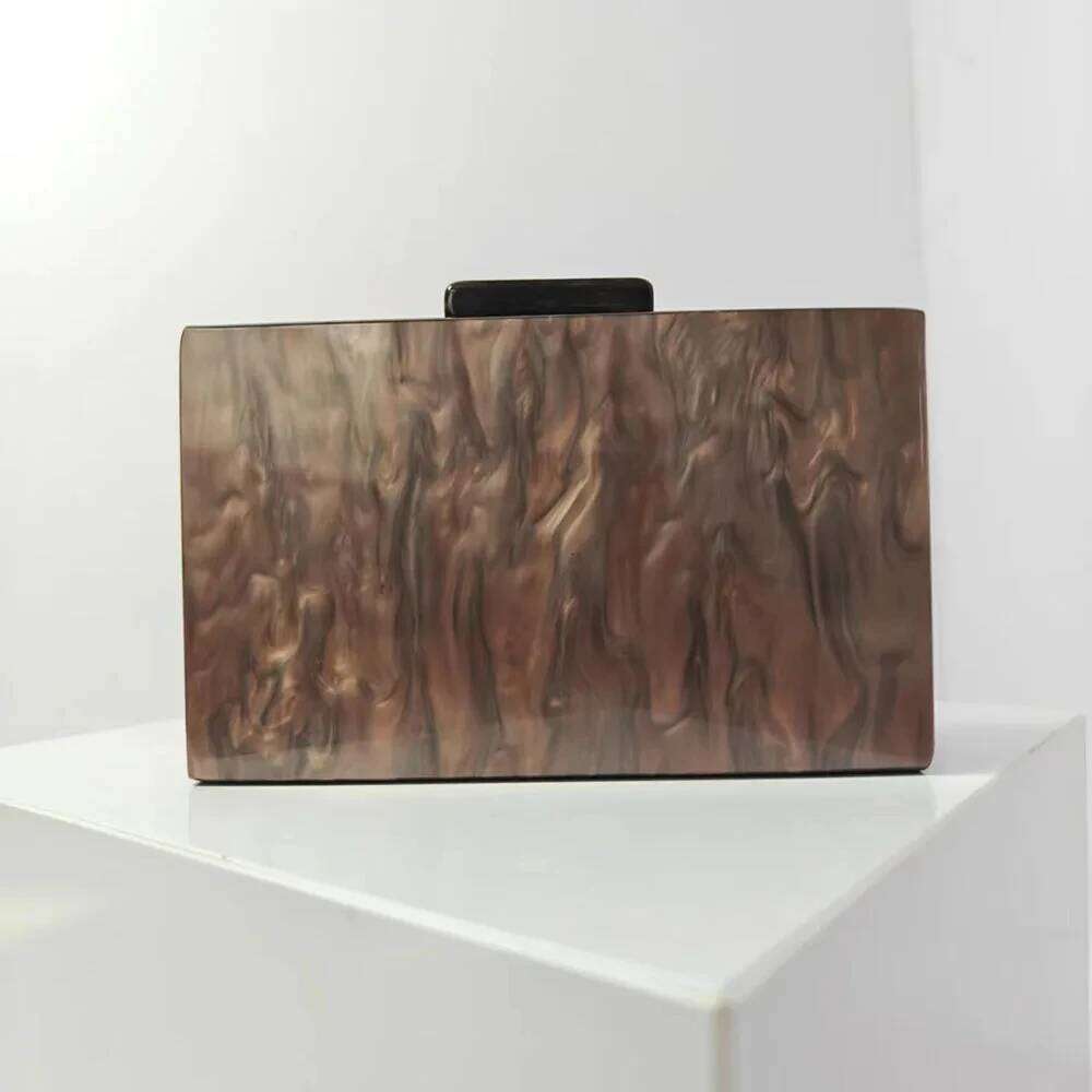 Colorful Striped Women Handbags Acrylic Party Evening Woman Wedding Cute Box Clutch Purse And Handbag Mini Flap Bag