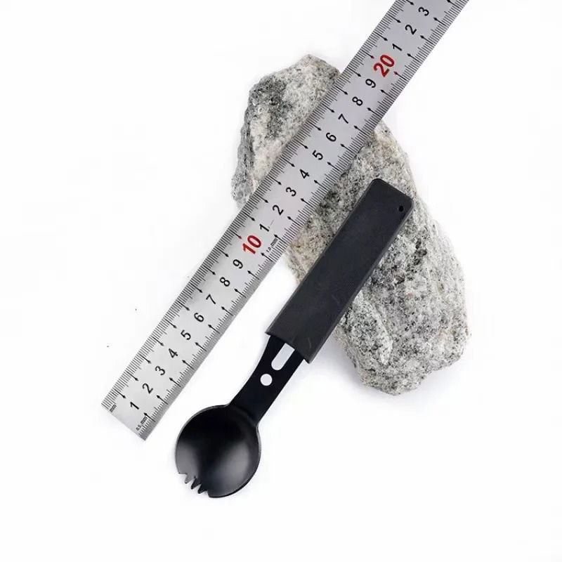 Multi Function Tableware Spoon Multi Tool Can Opener Flatware Portable Bottle Cutlery Multitool Camping Utensil Fork Spork Stainless 250609