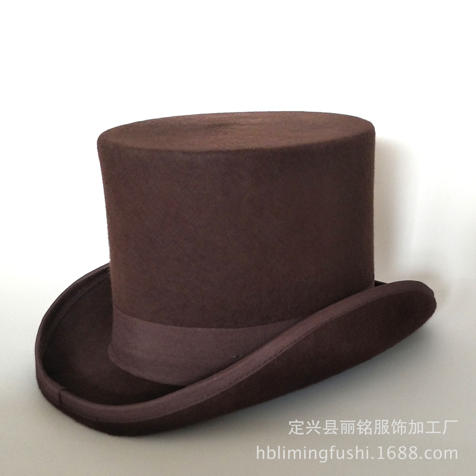 Fedoras Wool Magic High Hat British Black Jazz Top Mens Hat Court Mens Flat Top Felt Hat Webing Sombrero de Copa Brita nico 241018