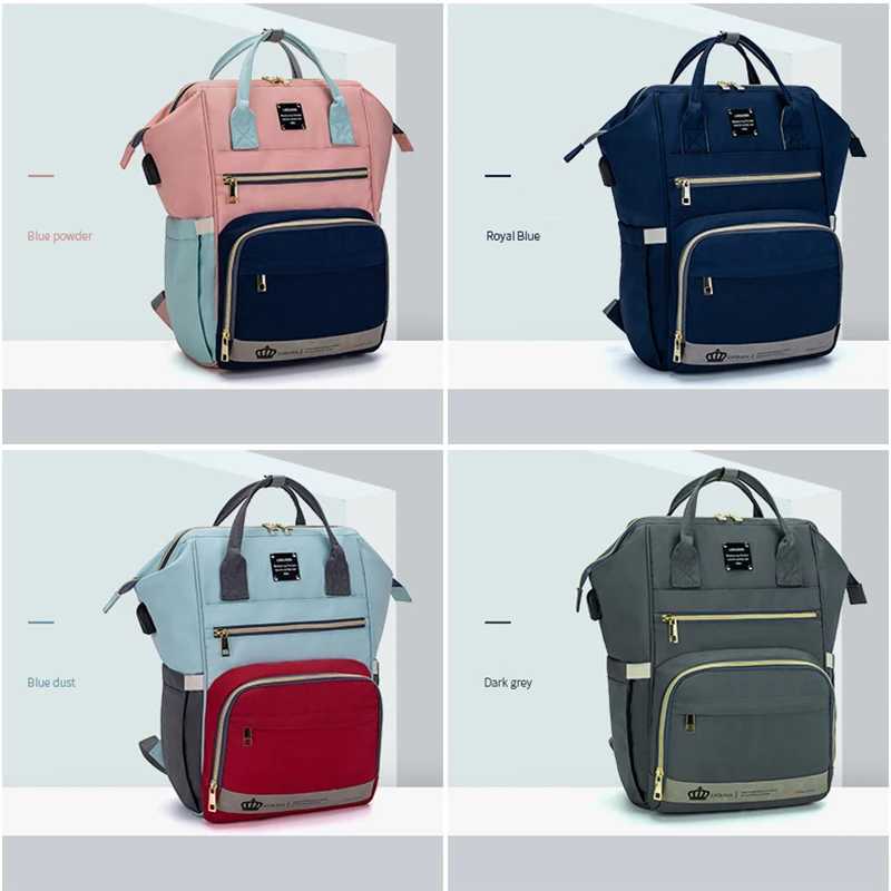 NEW Lequeen Nappy Changing Baby Nursing Bags Travel Diaper Bag Backpack Waterproof Fashion Mummy Maternity Stroller Bag for Mom y250609IQBF