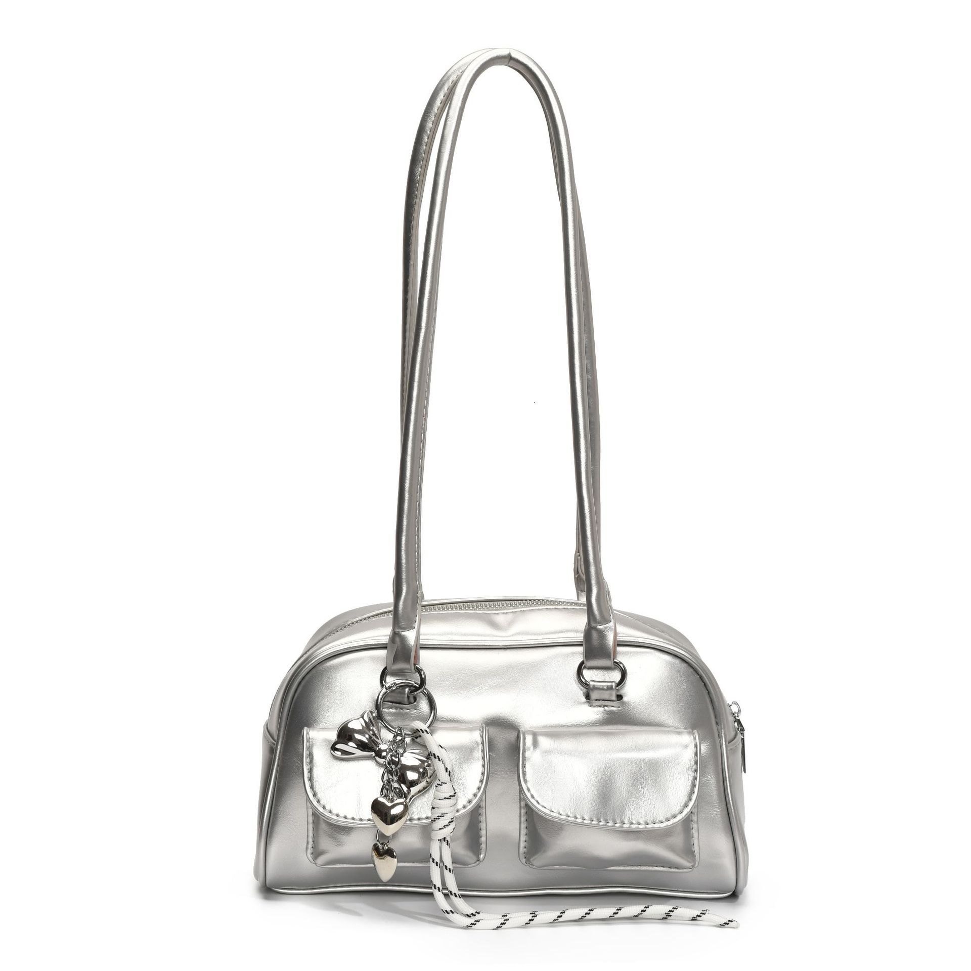 designer High-End Commuter Tote Bag 2025 Spring Summer Large Capacity Shoulder Underarm Bag Versatile Double Pocket B