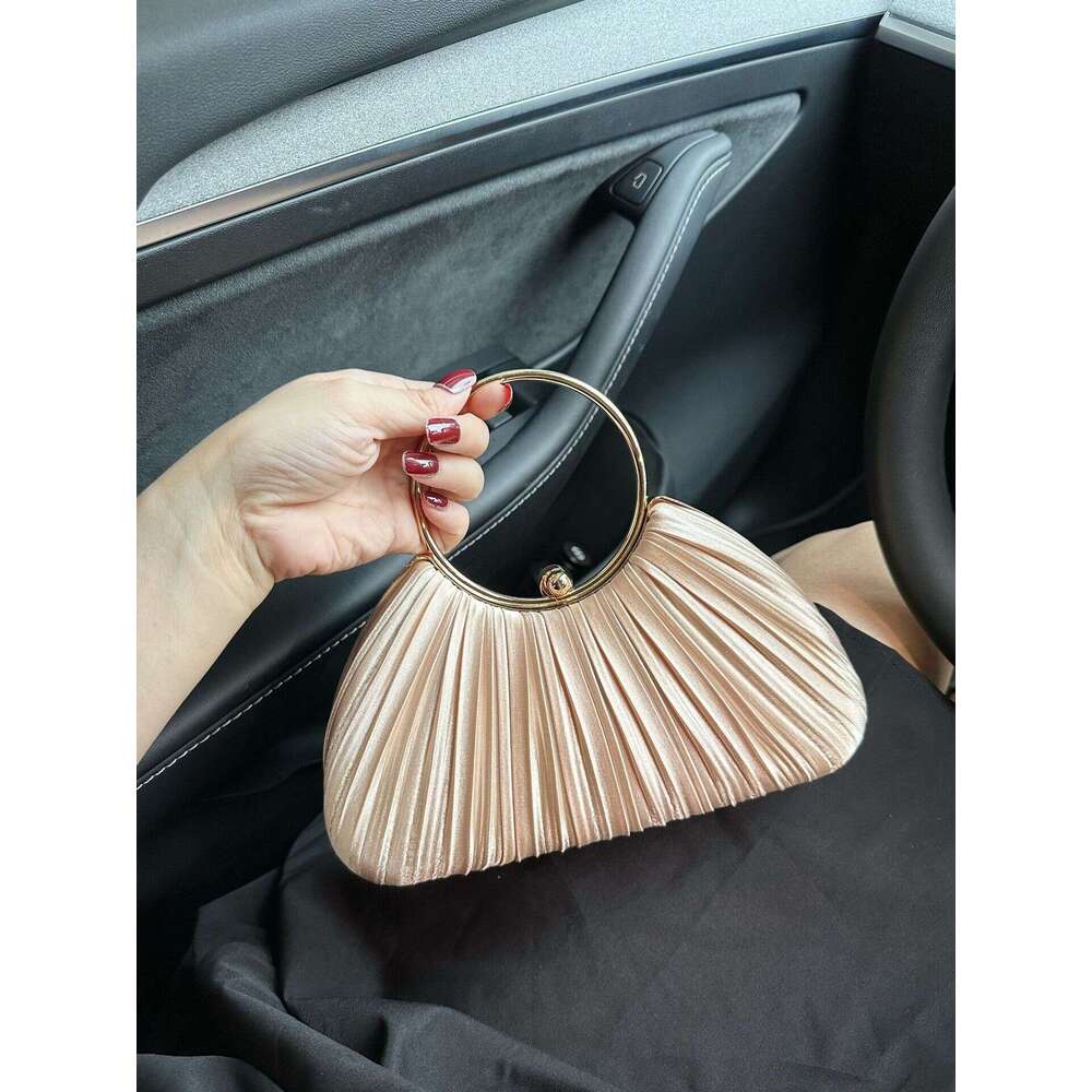 Fashion Socialite Diamond-Studded Evening Crossbody Shoulder Chain Handbag Banquet Cheongsam Sequin Small Square Bag for Women