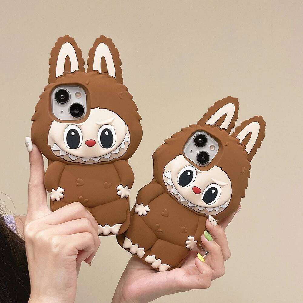 Kawaii Cartoon LaBuBu Monsters Case For iPhone 16 15 14 Plus 13 12 11 Pro Max Soft Silicone Cover