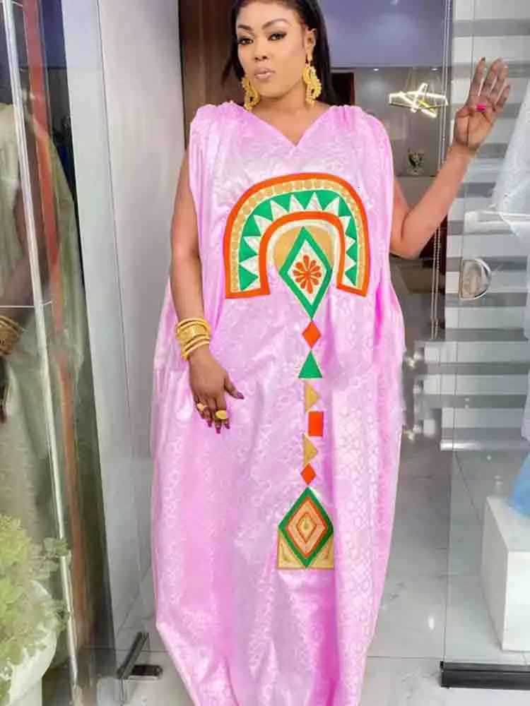 est African Dresses For Women Turkey er Bazin Riche Long Dresses Dashiki Robe Wedding Gowns Printed Summer Style 250603