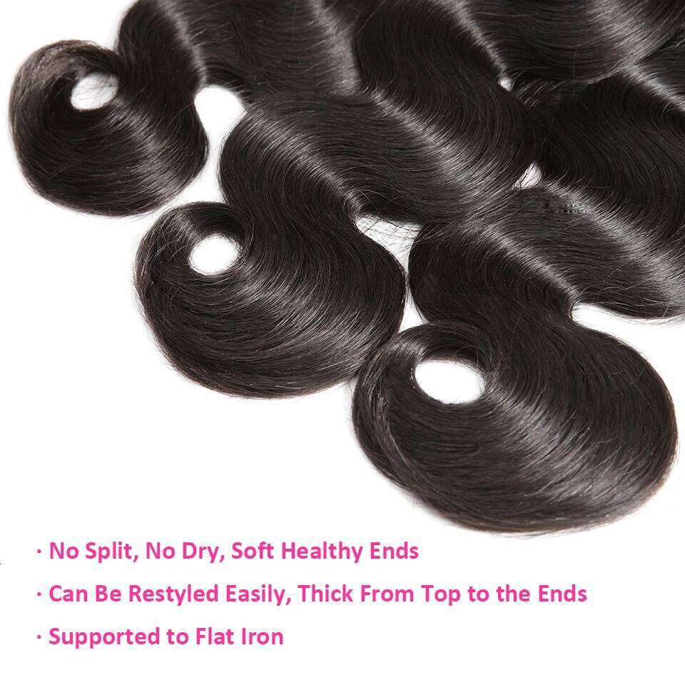 CEXXY Body Wave Human Brazilian Weave Remy 1 3 4 bundles Hair Extension 30inch 40 Inch Bundles