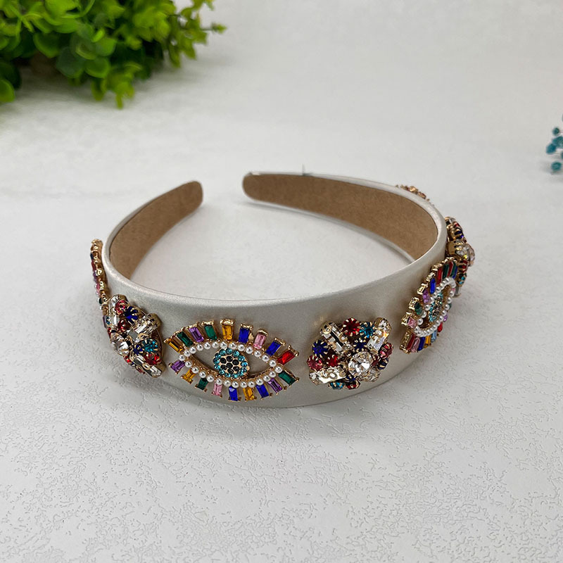 Creative Rhinestone Headband Elegant Style Sweet French Ethnic Style Hair Accessory Headband 230302