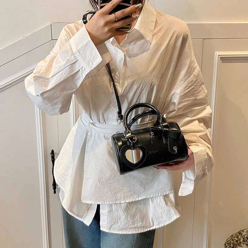 Women Mini Crossbody Bags Fashion All-Match Zipper Pillow Bag With Mirror Summer New Soft Leather Ladies Handbags