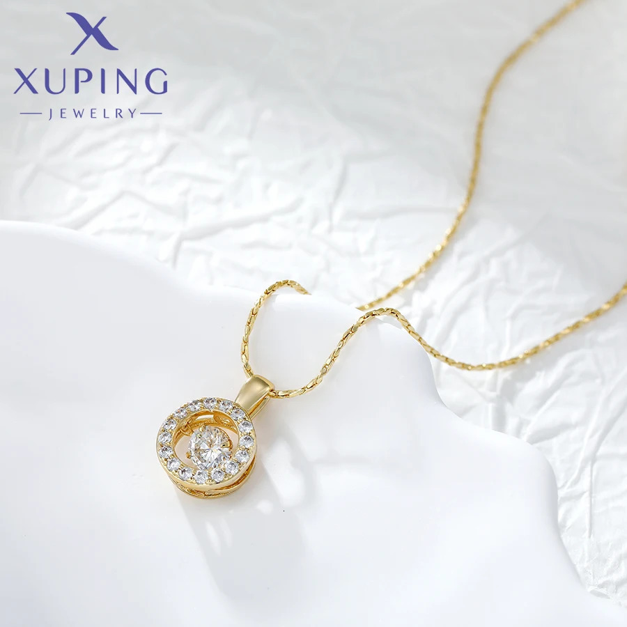 Xuping Jewelry Arrival Trendy Fashion Stone Necklace Earring Set for Women Christmas Party Gift X000850555 250618