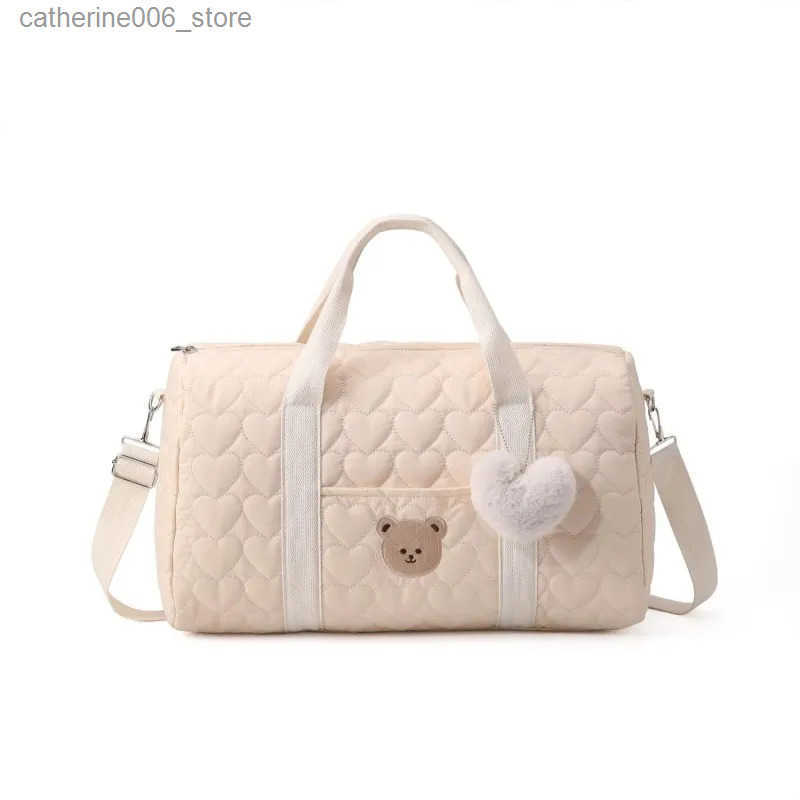 Large Capacity Mommy Bag Travel Tote Bag for Women Baby Diaper Bag Floral Print Multifunctional Crossbody Bag y2506096KDJ