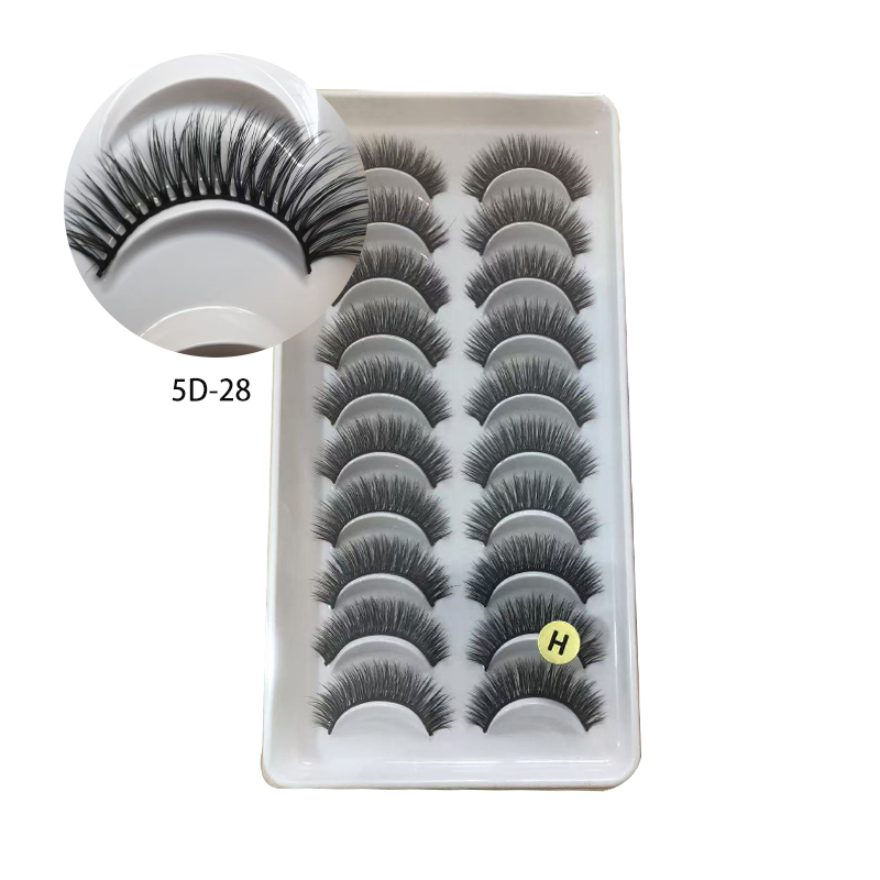 False Eyelashes soft 10-12mm Lashes Natural Look Cat Eye Wispy Lashes Pack , 10Pairs