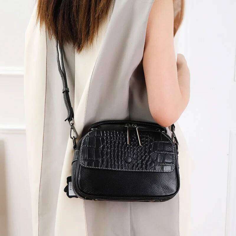 Designer Bags 2025 Female Cow Genuine Leather Crossbody Handbag Casual Women Bag Cowhide Fashion Vintage Shoulder Designer Bags For Ladies Luxury Bag