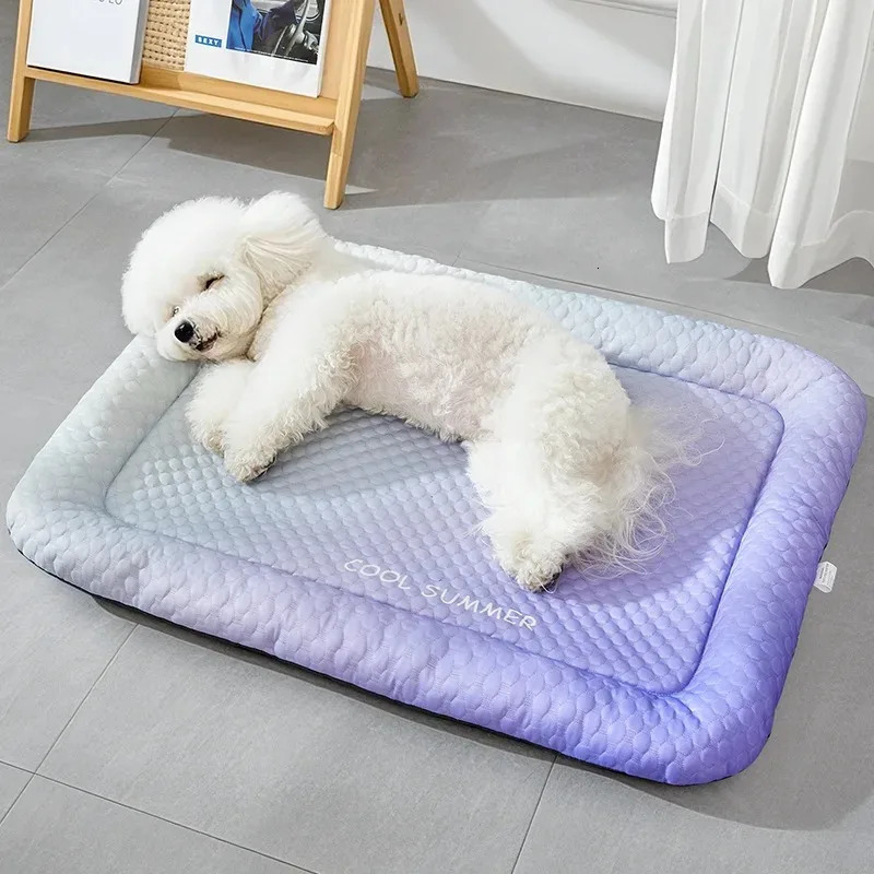 Summer Pet Ice Silk Dog Bed Cooling Pad for Dogs Cats Cool Nest Mat 250609