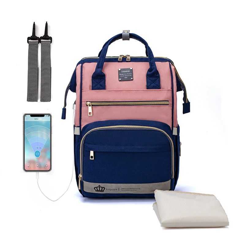 NEW Lequeen Nappy Changing Baby Nursing Bags Travel Diaper Bag Backpack Waterproof Fashion Mummy Maternity Stroller Bag for Mom y250609IQBF