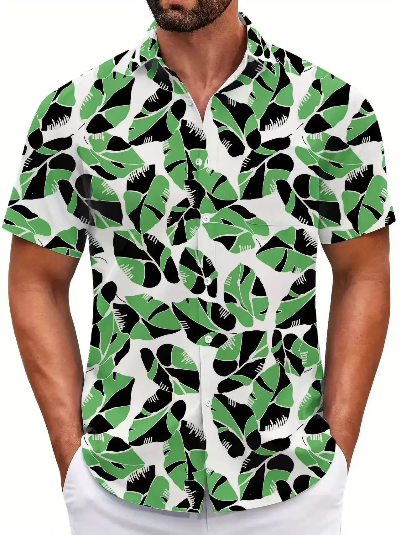 Summer Mens Short-sleeved casual Shirt Street Fashion Print Mens Casual Shirt Hawaiian multiple styles beach Shirts 250606