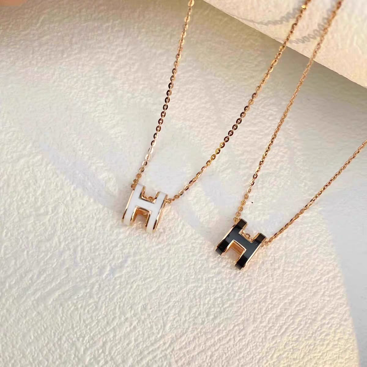 Classic H Pendant Women Fashion jewlery Stainless steel Necklaces Letter Necklace designer jewelry Ho Chain