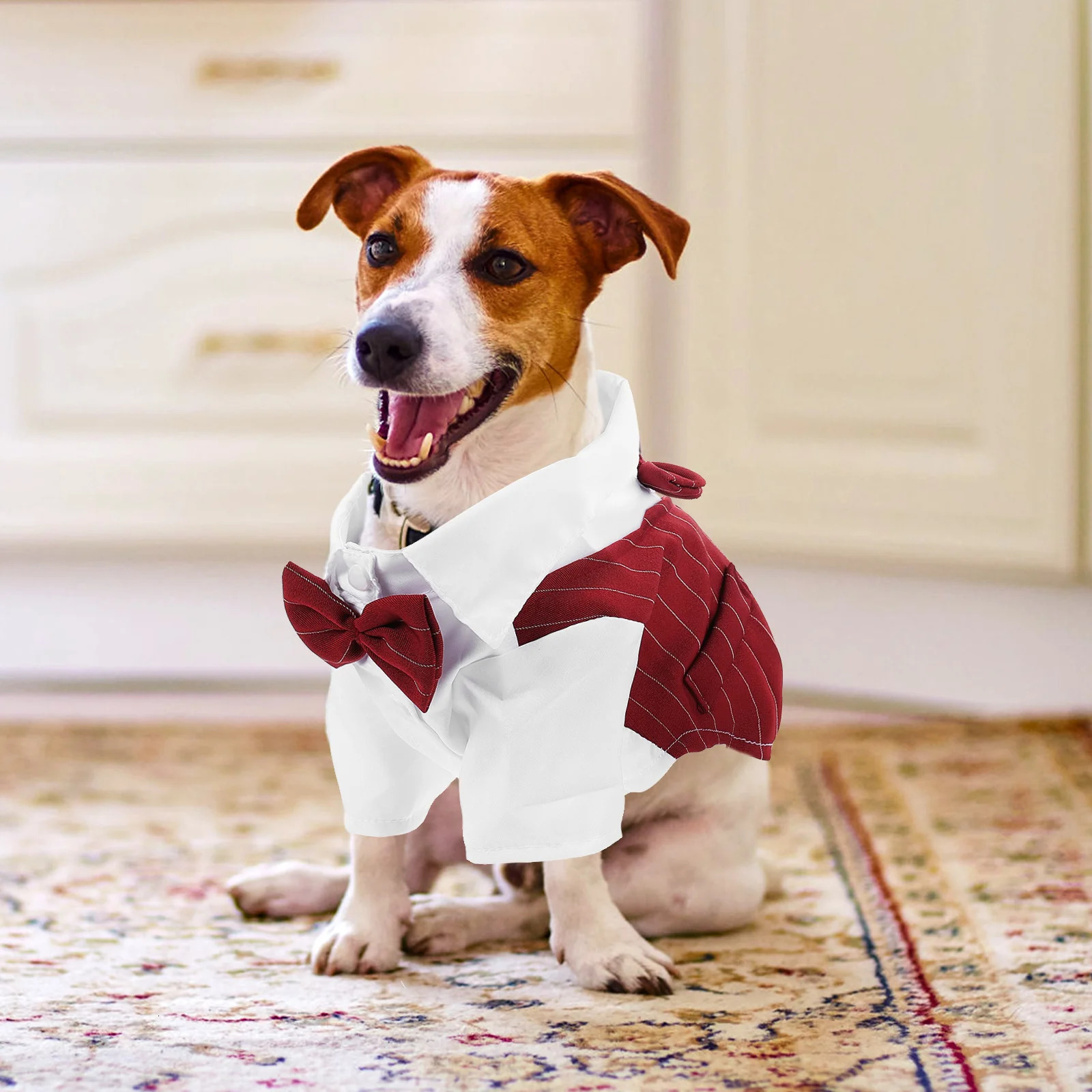 Clothes for Pets Apparel Puppy Halloween Dog Outfits Large Medium Polyester Tuxedo Blue Shirt 250609