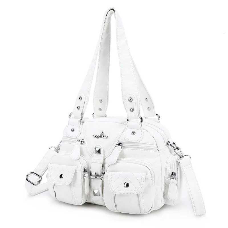 Angel Wen Handbags Sahel Top-handle Handbag PU Shoulder Bag Dumpling Pack Give Gifts Shoulder Bags Phe Mey Pack B250618