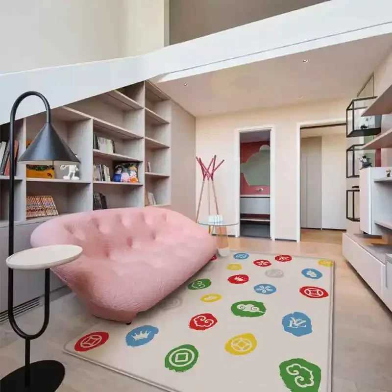 Waterproof Foldable Pattern Carpet Activities Mat for Baby Outdoor Camping Mat Rugs for Bedroom Activities Mat Living Room Decor y250609MYI3