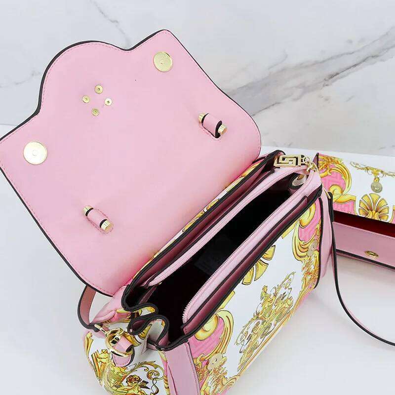 VM FASHION KISS Printed Handbag Wallet Set Design Women Messenger Bags Leather Handbags Money Purse Hand Bag Woman
