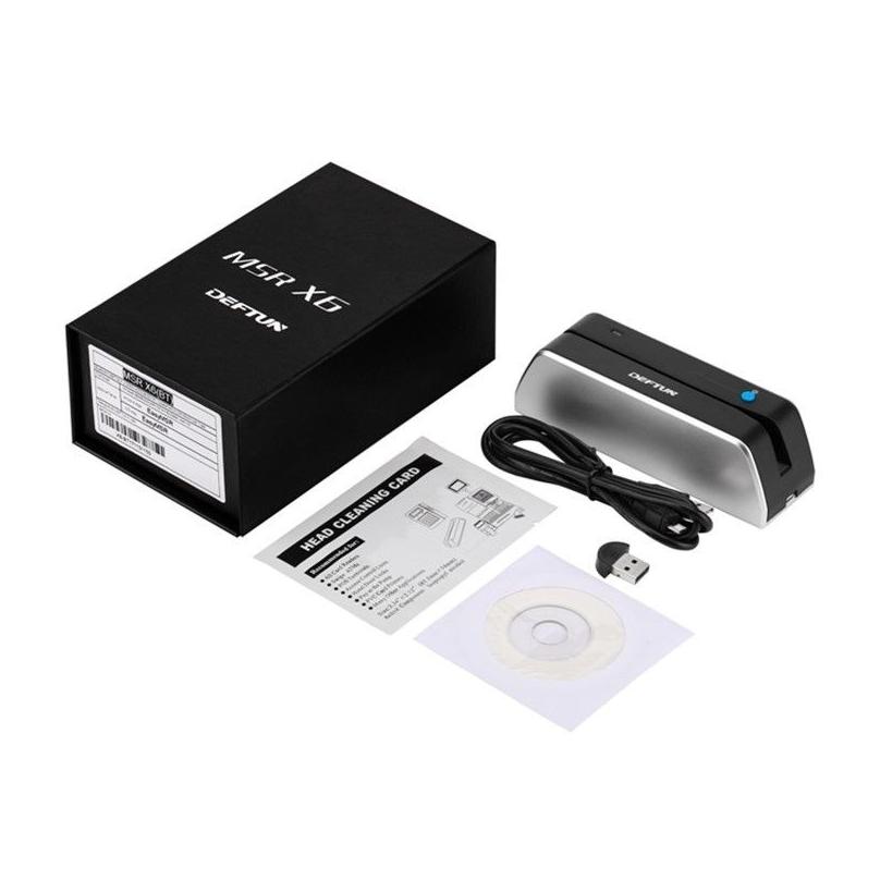 Access Control Card Reader Bluetoothcompatible Msr X6Bt Usb Magnetic Writer Msrx6Bt Compatible With Msr206 Msr605 Msrx6 X6 Msr605X D Dh7Bg