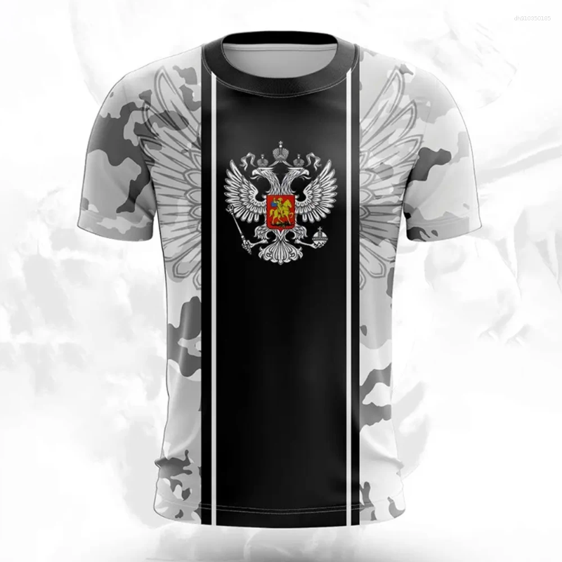 Mens T Shirts Russia T-shirts Casual Loose Russian Printed T-Shirt Short Sleeved Tee Oversize Clothing Top Streetwear