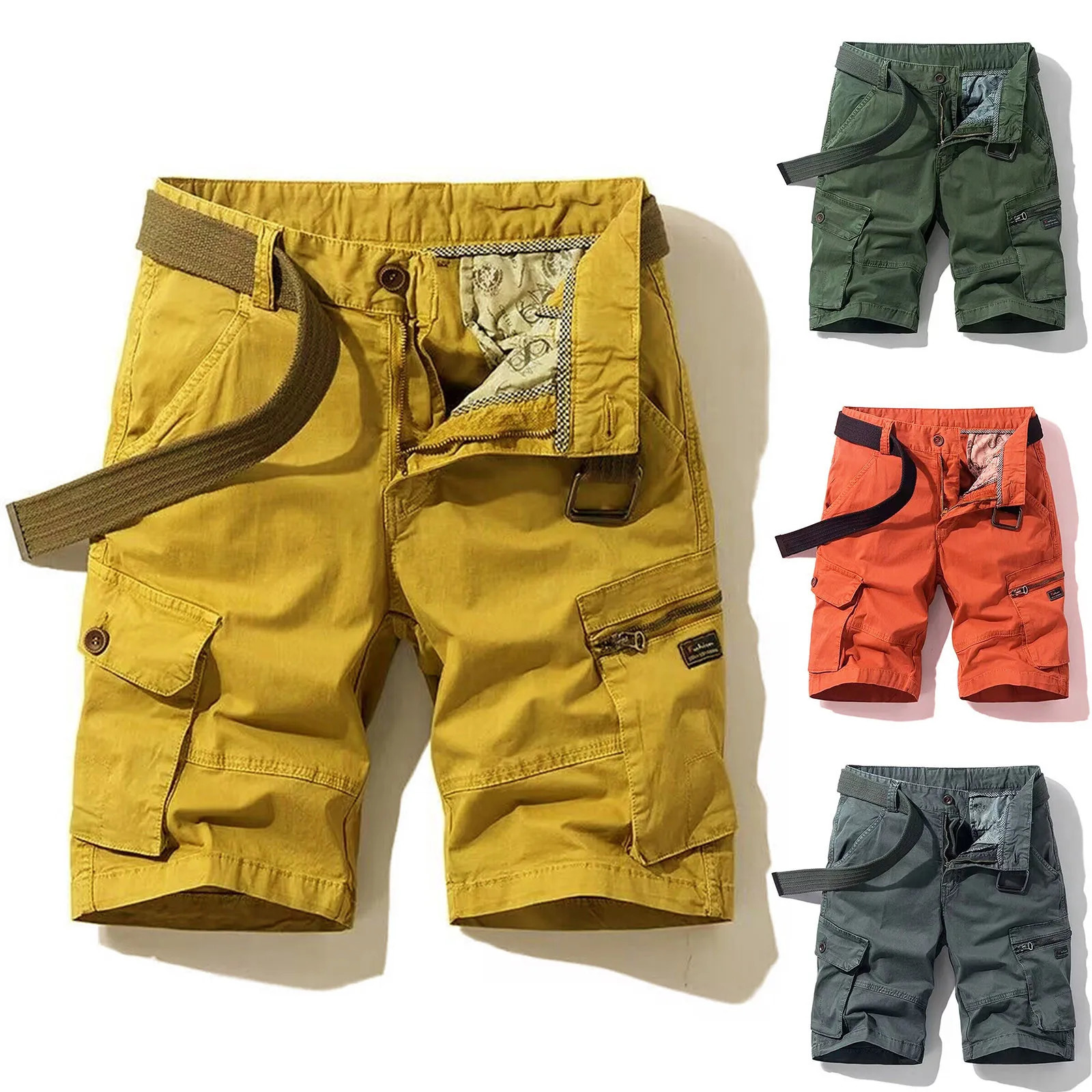 Summer Mens Shorts Cotton Slim Mens elastic Waist plus Size Underwear Sexy Swimming Trunk Summer Casual Pockets Beach Shorts Men 250603