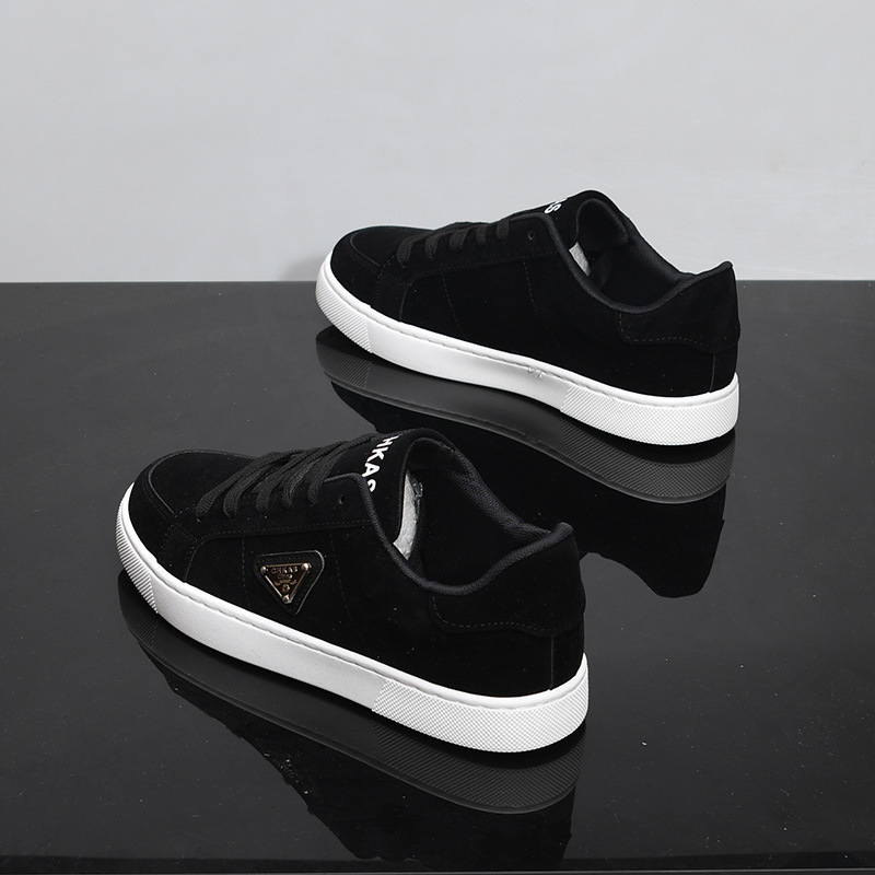 designer shoes, men's training casual board shoes, trendy autumn new little black shoes, fashionable, wear-resistant and anti-slip casual shoes, 