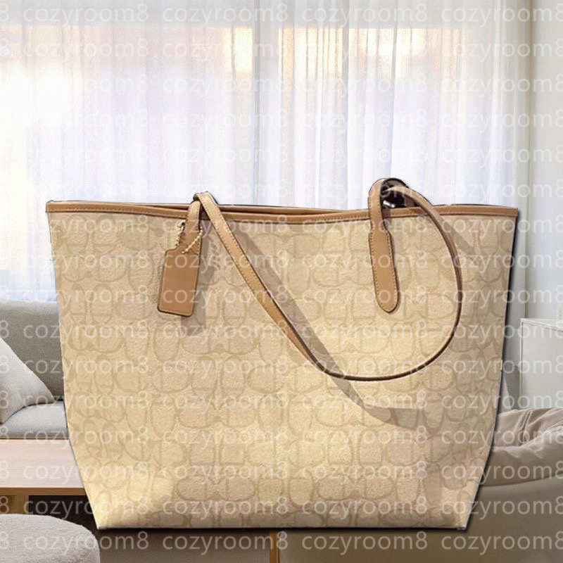 Luxury City Lady Tote Bag In Signature Canvas Designers Tote Bag Top quality shoulder bag Women handbag Large New color Casual Shopping bag