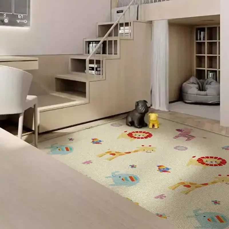 Waterproof Foldable Pattern Carpet Activities Mat for Baby Outdoor Camping Mat Rugs for Bedroom Activities Mat Living Room Decor y250609MYI3