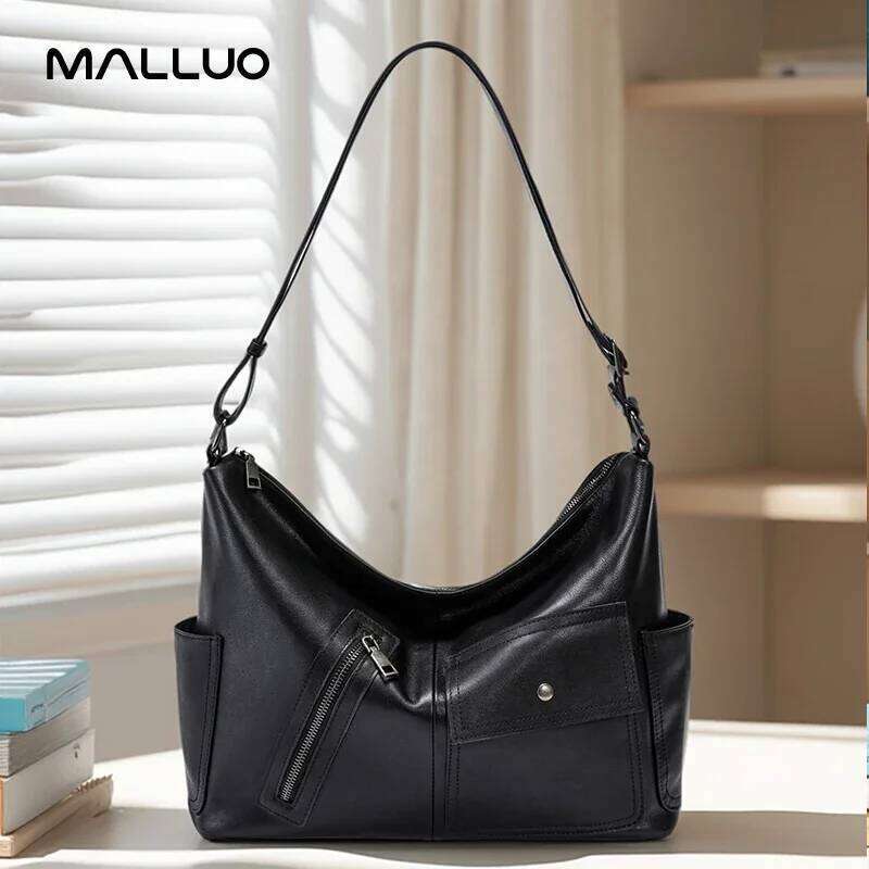 Women Cowhide Shoulder Bag Ladies Soft Cow Real Leather Handbag Female Fashion Design Crossbody Bags For Lady20250608