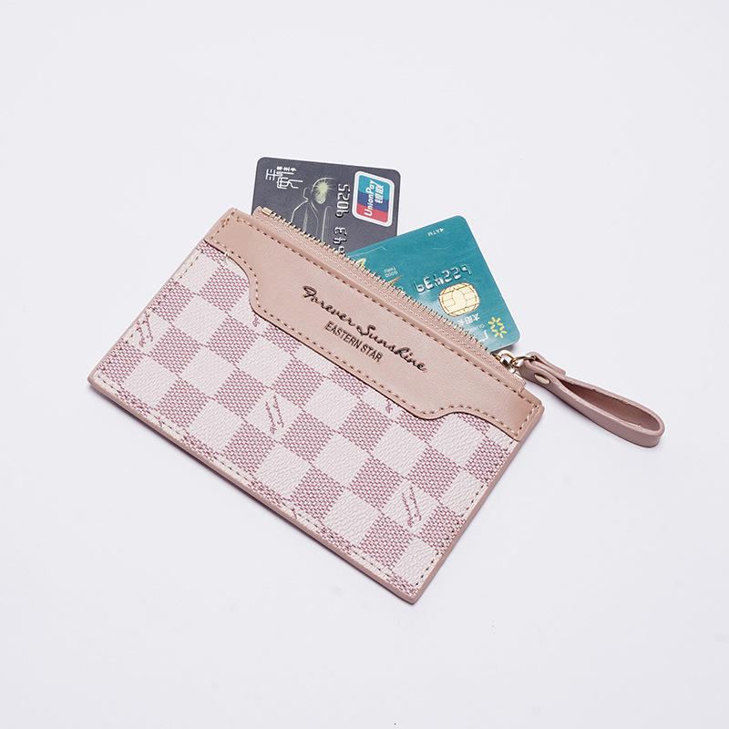 Free Shipping New Handbag Retro European And American Zipper Thin Coin Purse Designer Bag Zipper Women's Short Wholesale ID Card Holder Wallet