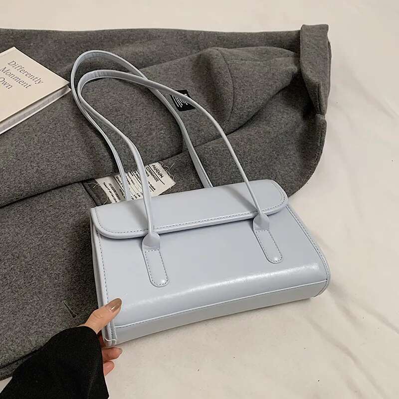 Simple Solid Messenger Women Versatile Leisure Shoulder Bags Large Capacity Female Commute Underarm Pack Lady Handle Bag