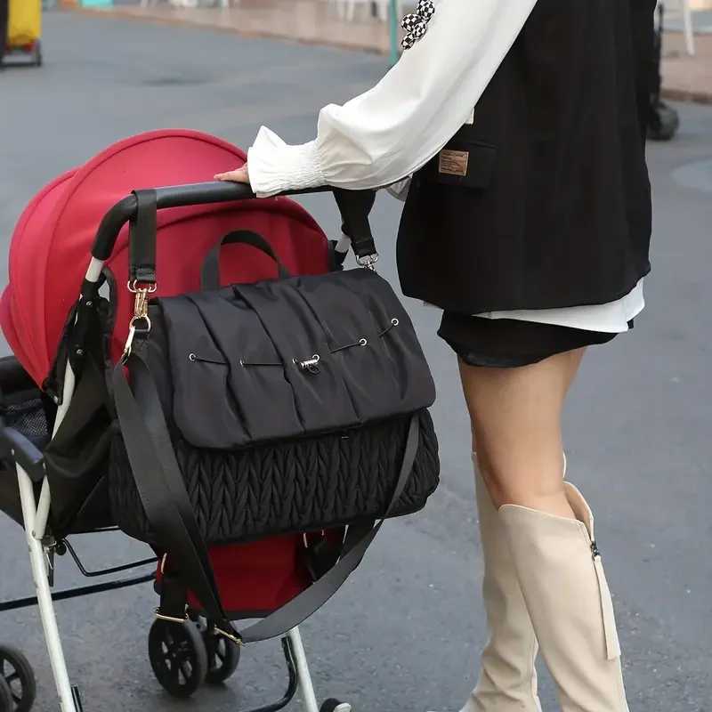 Diaper Bag Large Capacity Diaper Stroller Bag Waterproof Mummy Maternity Nappy Travel Bag Baby Nursing Multifunction Tote Bag y250609PCI2