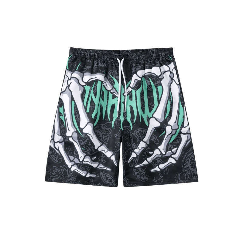 2024 New Mesh Beach Shorts Casual Men's Wear 3D Digital Printing