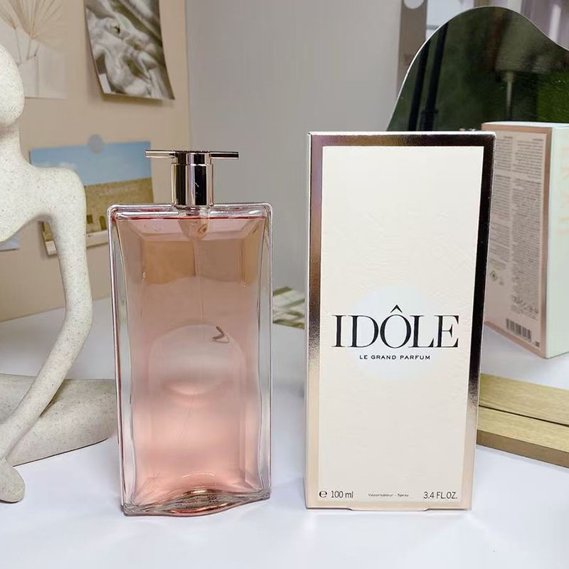 Top Women Perfume 100 ML Body Spray Cologne IDOLE Female Natural Long Lasting Pleasant Fragrance Ladies Charming Scent for Gift 3.4 FL.OZ Wholesale Fast Ship