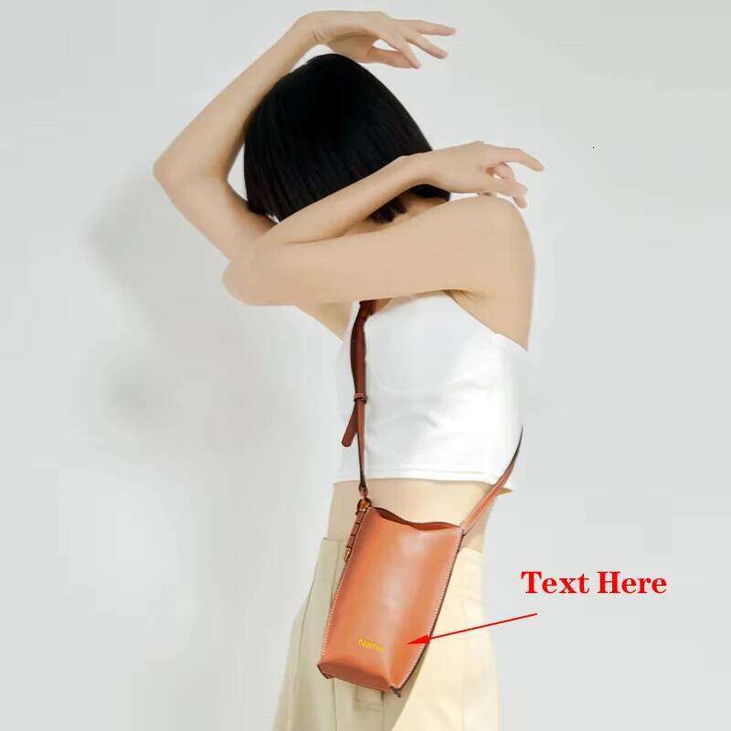 Genuine Leather Mobile New Style Mini Small Crossbody Cowhide Women's Single Shoulder Phone Bag For Iphone Huawei