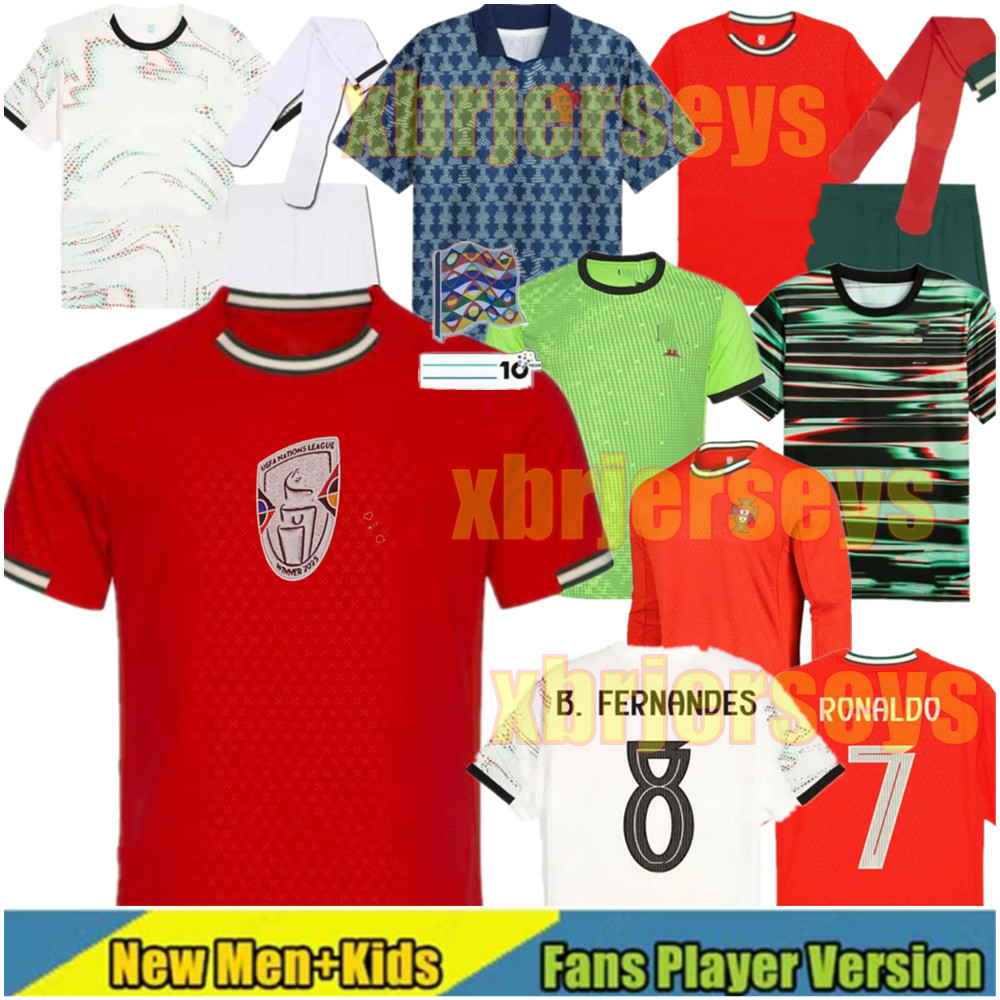 4XL 25 26 Portugal soccer Jerseys Portuguesa RoNalDo Jerseys JOAO FELIX BERNARDO B. FERNANDES PEPE 2025 2026 Portugal football shirt man kids